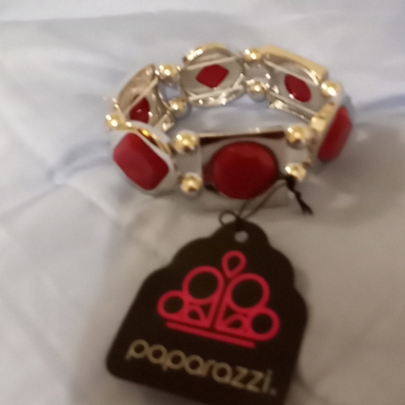 Asymmetrical A Lister Red Bracelet - Picture 1 of 3